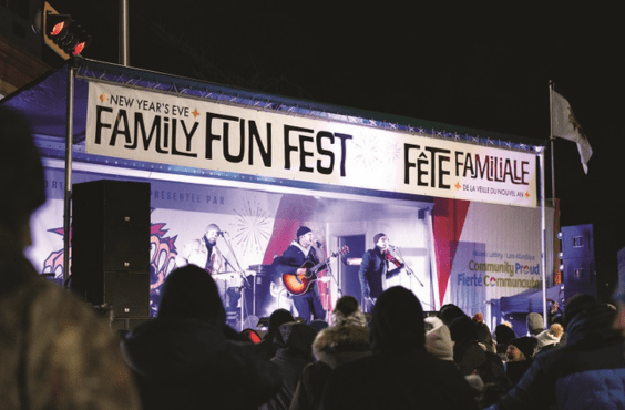 Fête familiale de la veille du Nouvel An